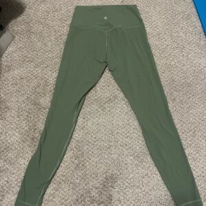 lululemon athletica Align Olive Green High-Waist Leggings (28” Size 8)